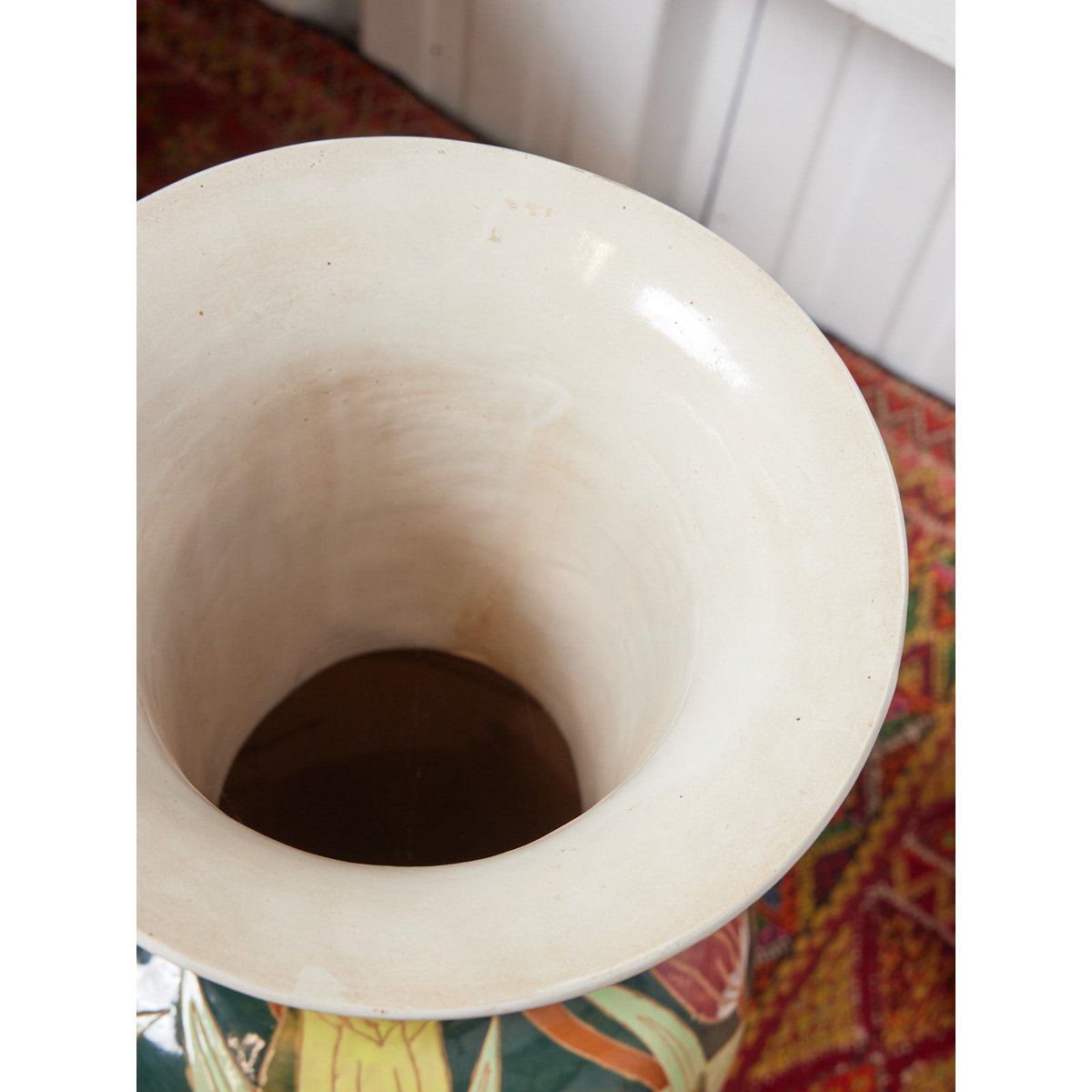 Grand vase en céramique Edmond N°200 - Bon état vert, DEBONGOUT