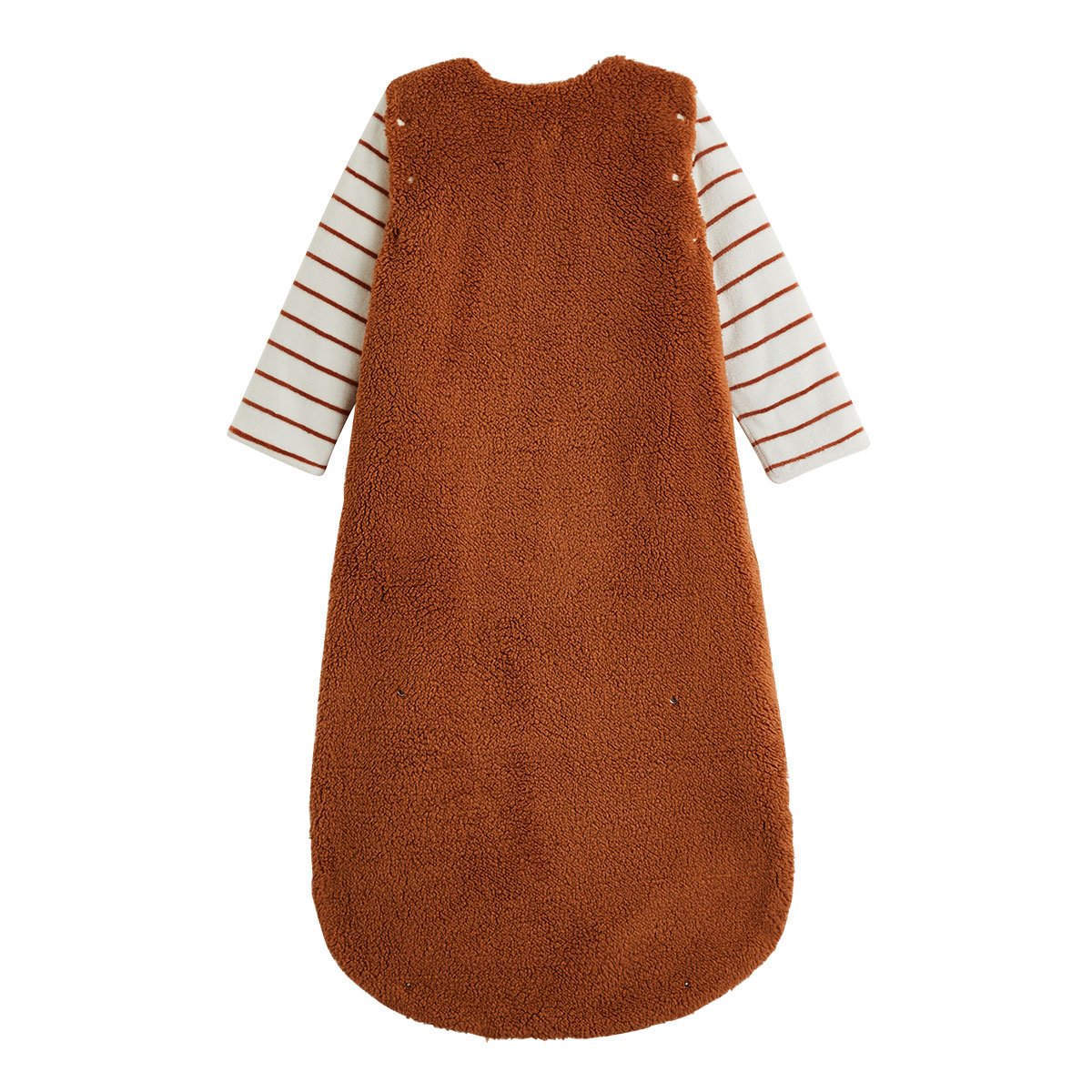 Gigoteuse TOG2 en sherpa avec manches amovibles Moka marron, PETIT BEGUIN
