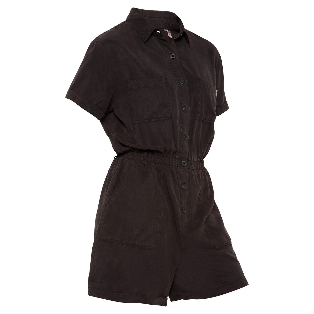 Combishort manches courtes légère en Tencel noir, SCHOTT