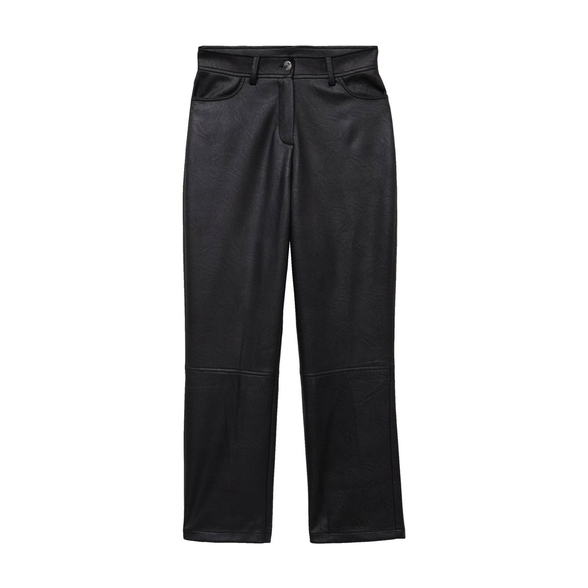 Pantalon droit 7/8ème taille haute noir, BREAL