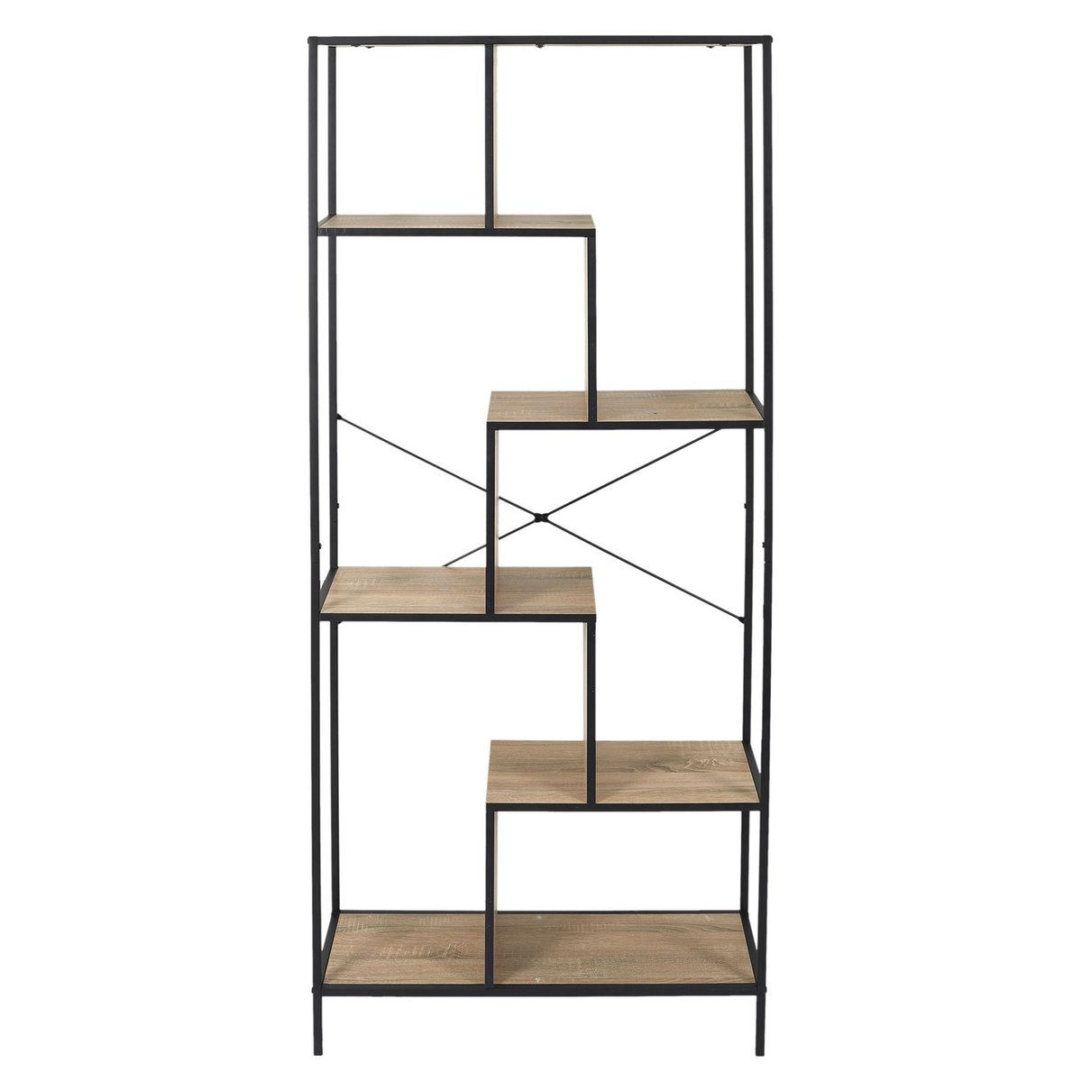Etagère 5 niveaux design industriel EDISON noir, THE HOME DECO FACTORY
