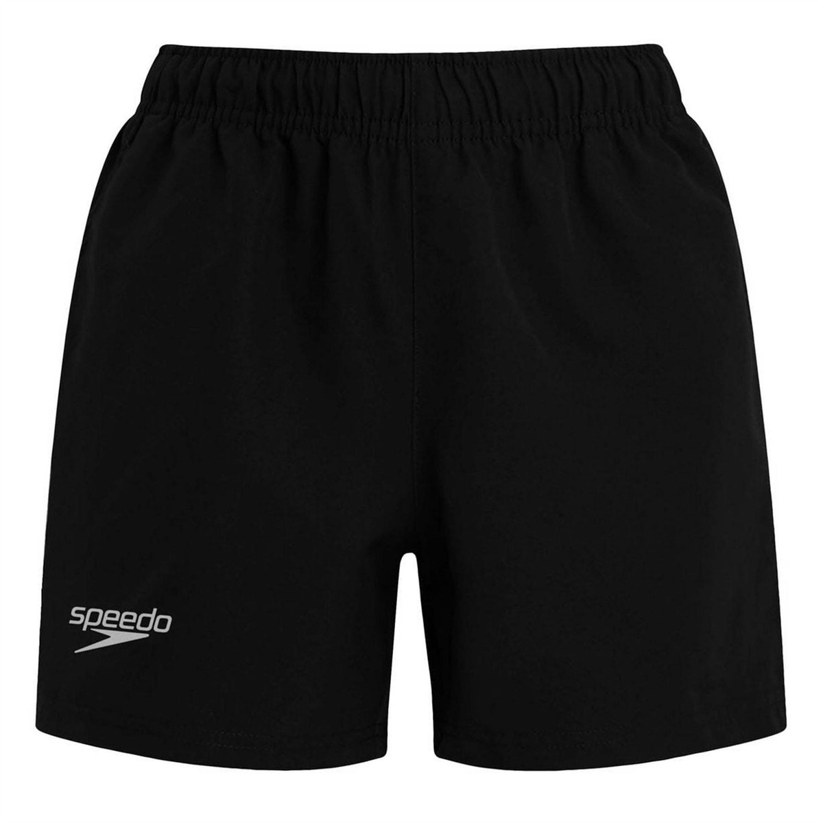 Short de bain à taille élastiquée motif/style logo ESSENTIAL noir, SPEEDO