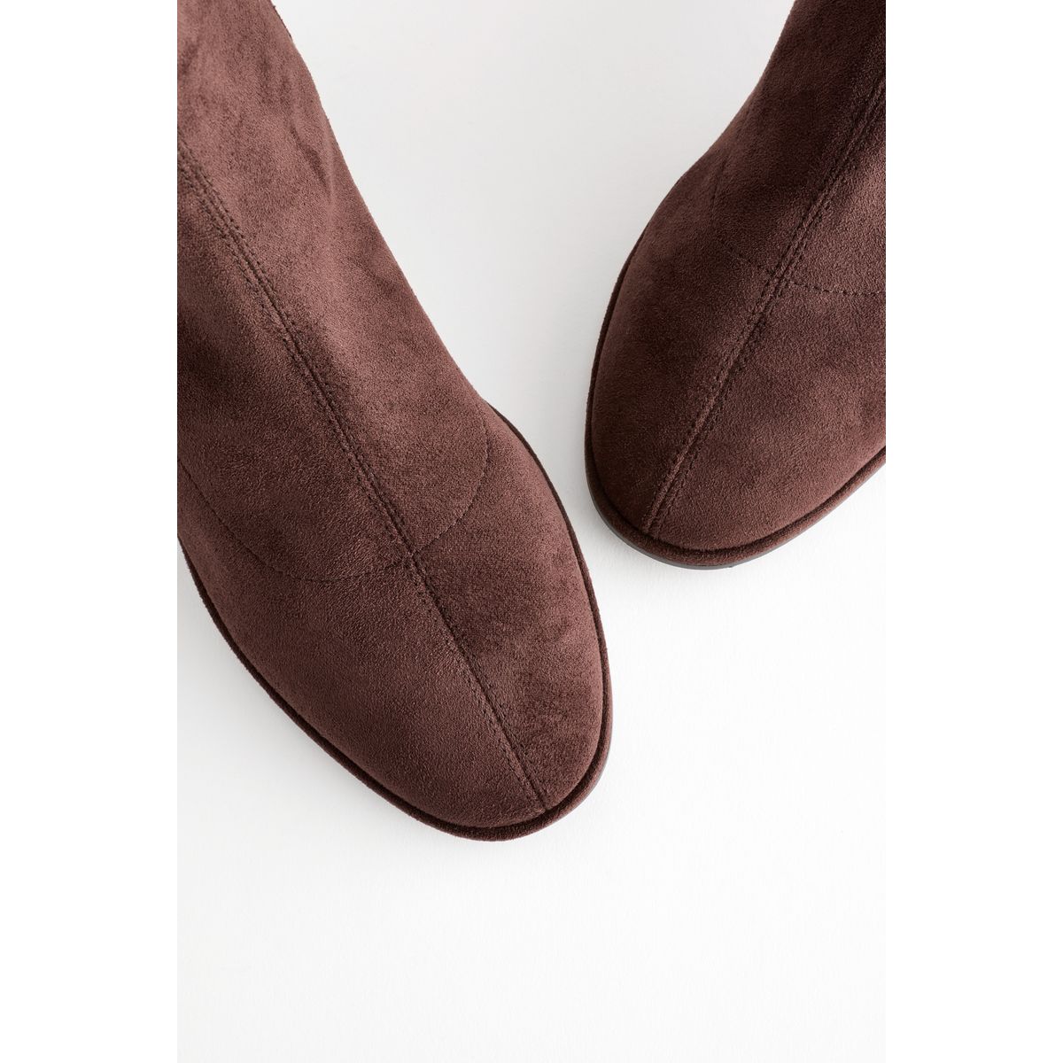 Bottines souples fermeture à zip marron chocolat, NEXT