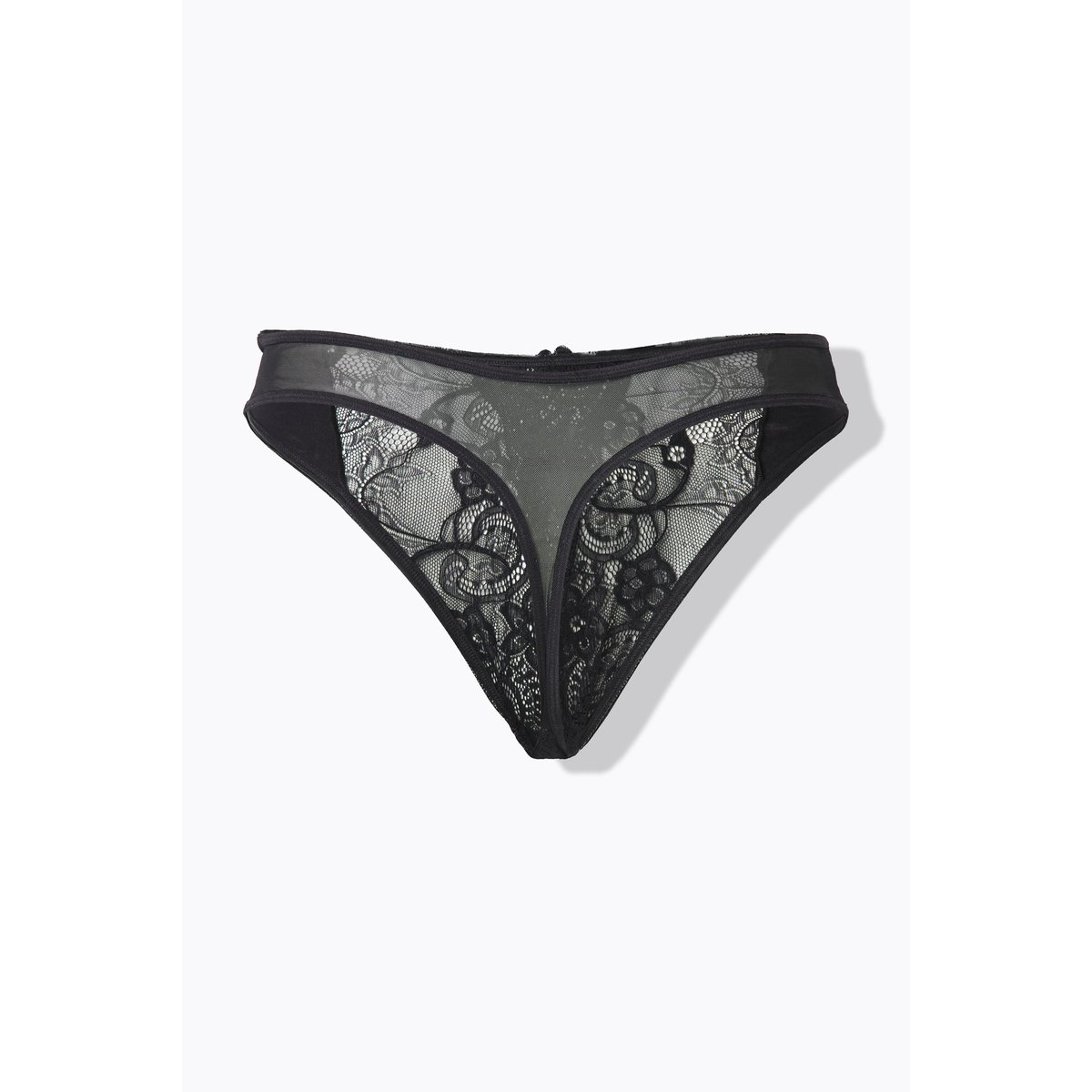 String ouvert à l'entrejambe, dentelle noir, ULLA POPKEN