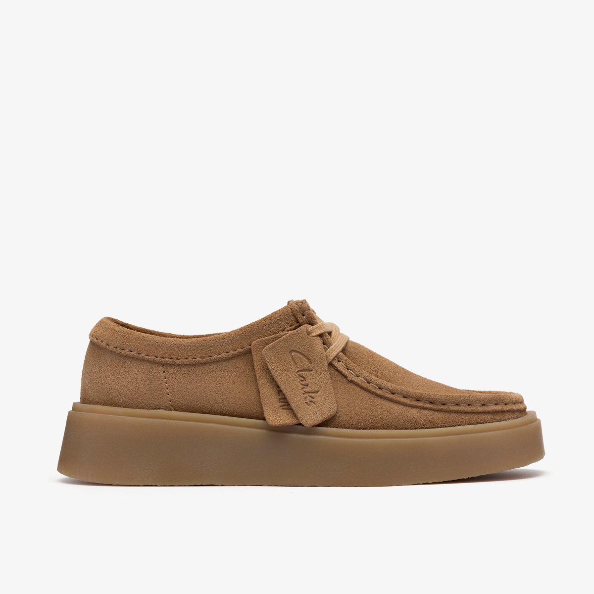 Derbies richelieus Suède TORVIEW W beige sable, CLARKS