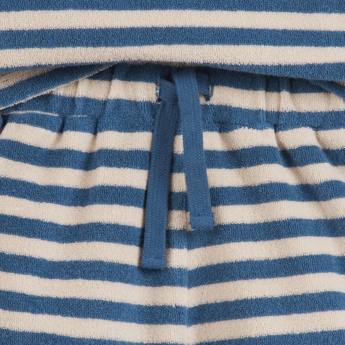 Pyjashort in badstof ecru/blauw, LA REDOUTE COLLECTIONS