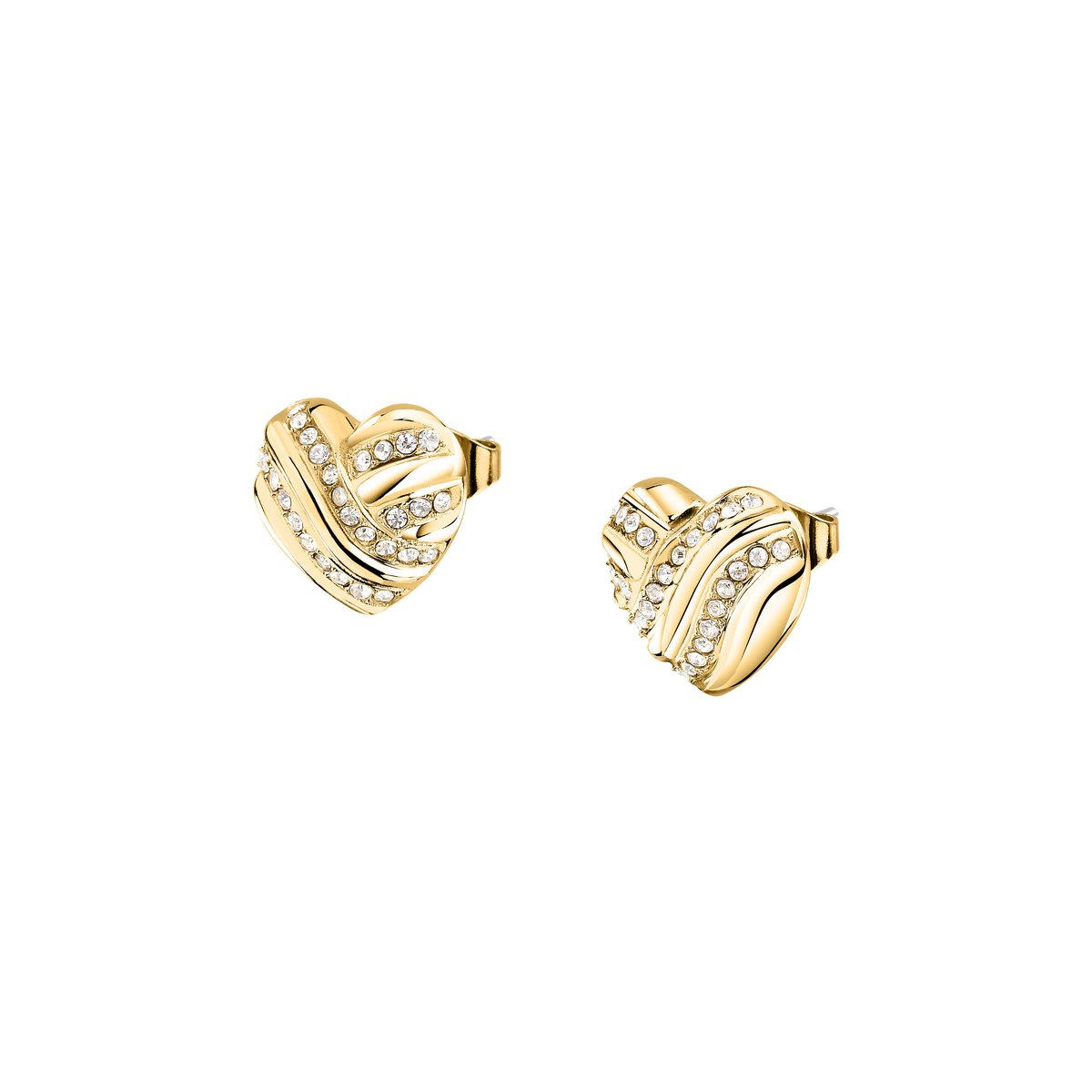Boucles d'oreilles en Cristal/crystal/steel et Cristal or jaune, MORELLATO