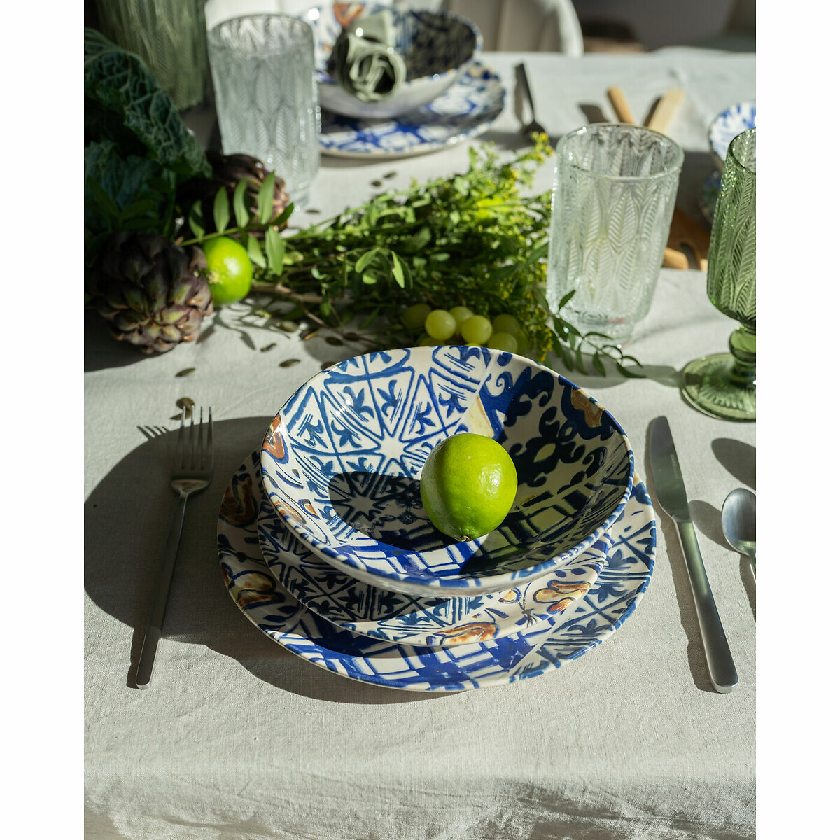Assiette creuse Fresco Ø21cm blanc, KARE DESIGN