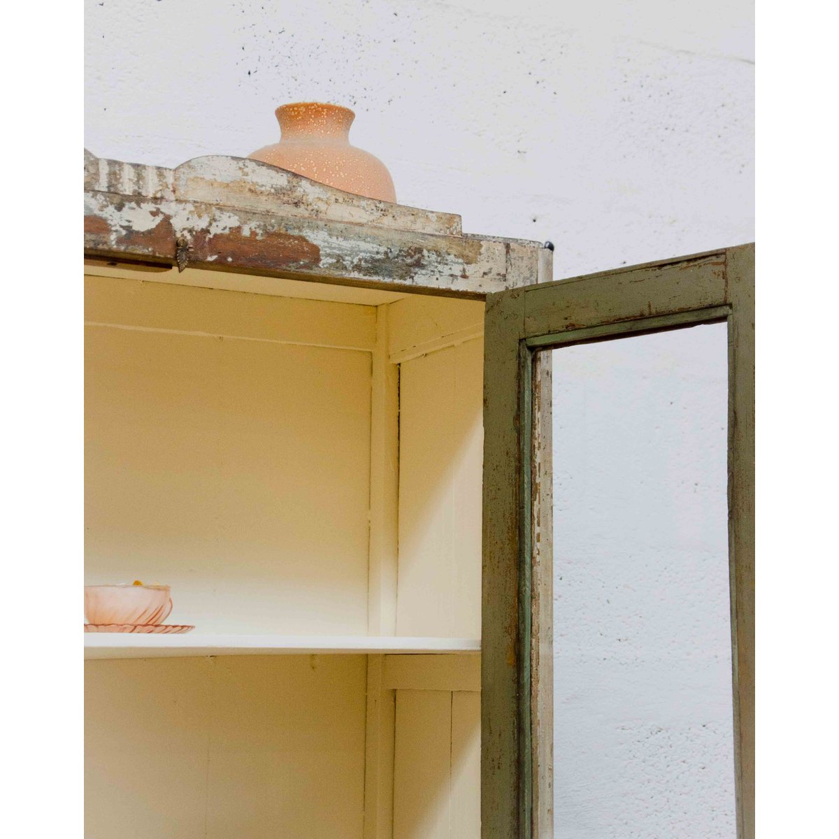 Vitrine en teck et verre Victoria N°1344 - Bon état transparent, DEBONGOUT