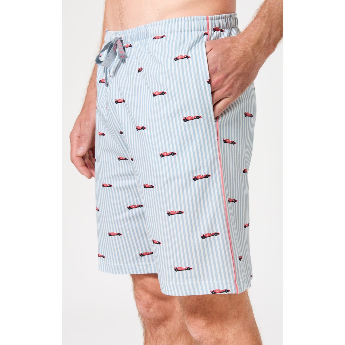 Pyjashort en coton imprimé Le Grand Prix du Sommeil ciel, ARTHUR