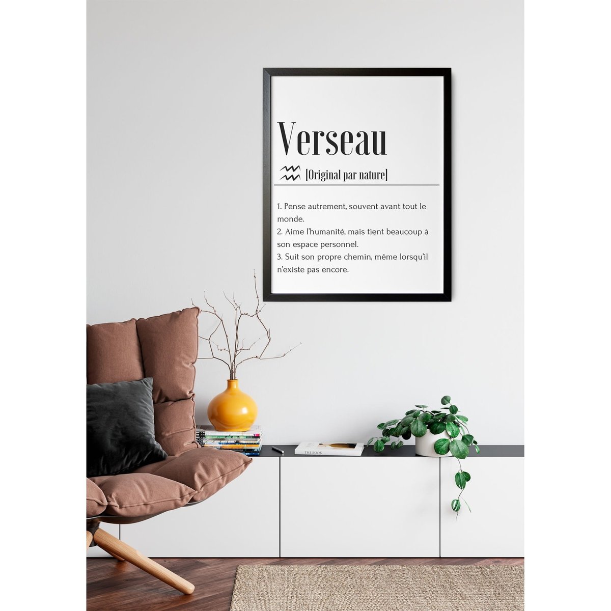 Affiche Définition Verseau blanc, L'AFFICHERIE