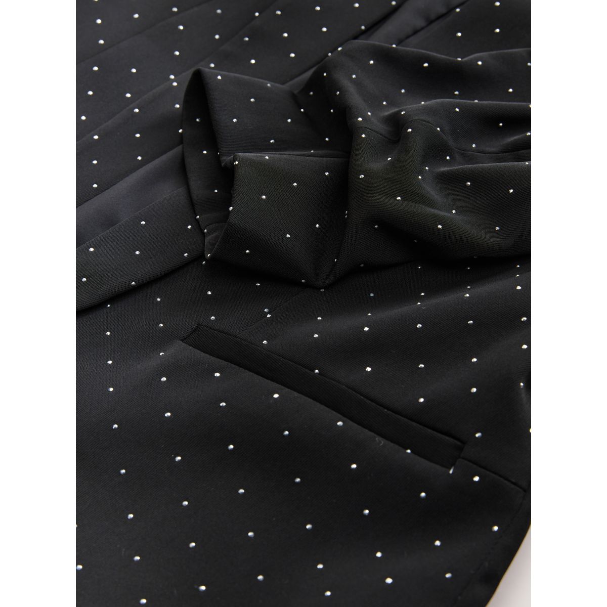 Blazer à manches froncées et clous noir, NEXT