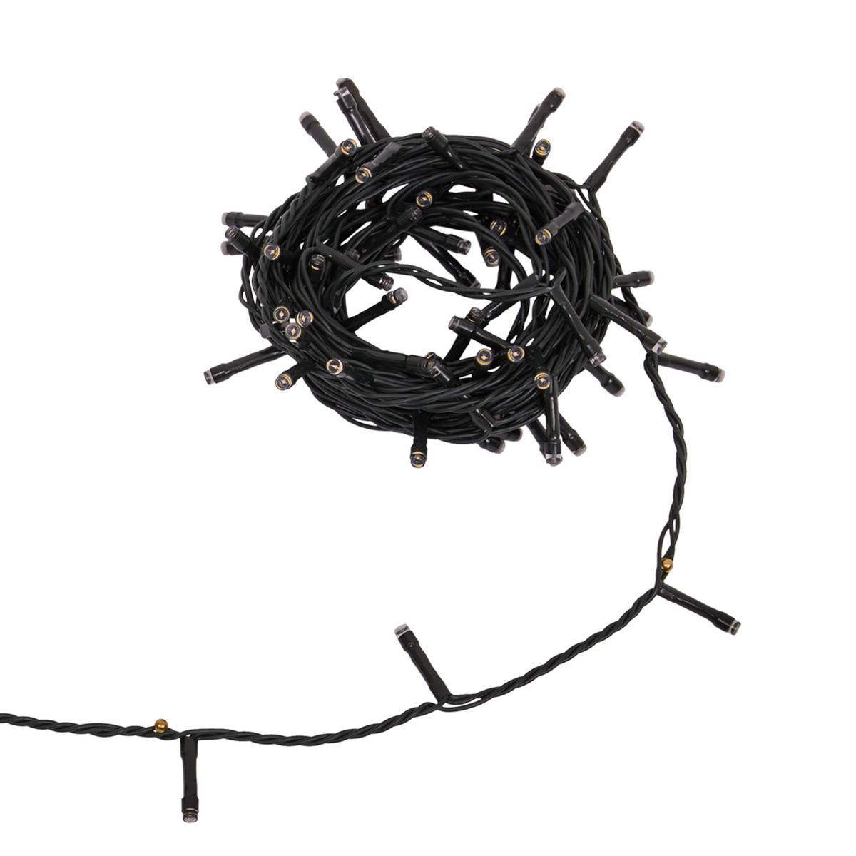 Guirlande lumineuse extérieure 80 LED 8 fonctions long 6 m vert, FEERIC LIGHTS & CHRISTMAS