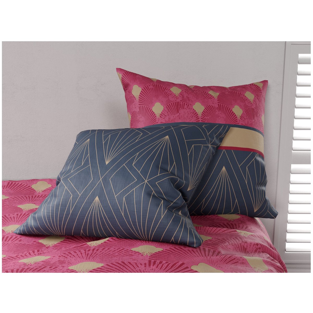 Parure de lit Collection Lilya gris, EDEN