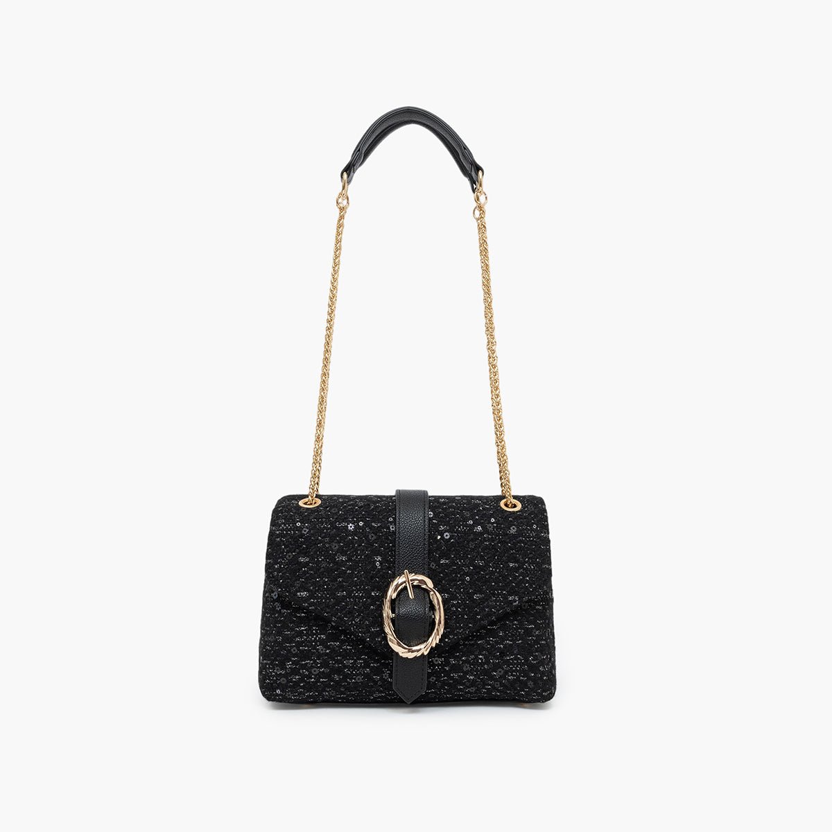 Sac porté épaule Toundra noir,doré, LOLLIPOPS