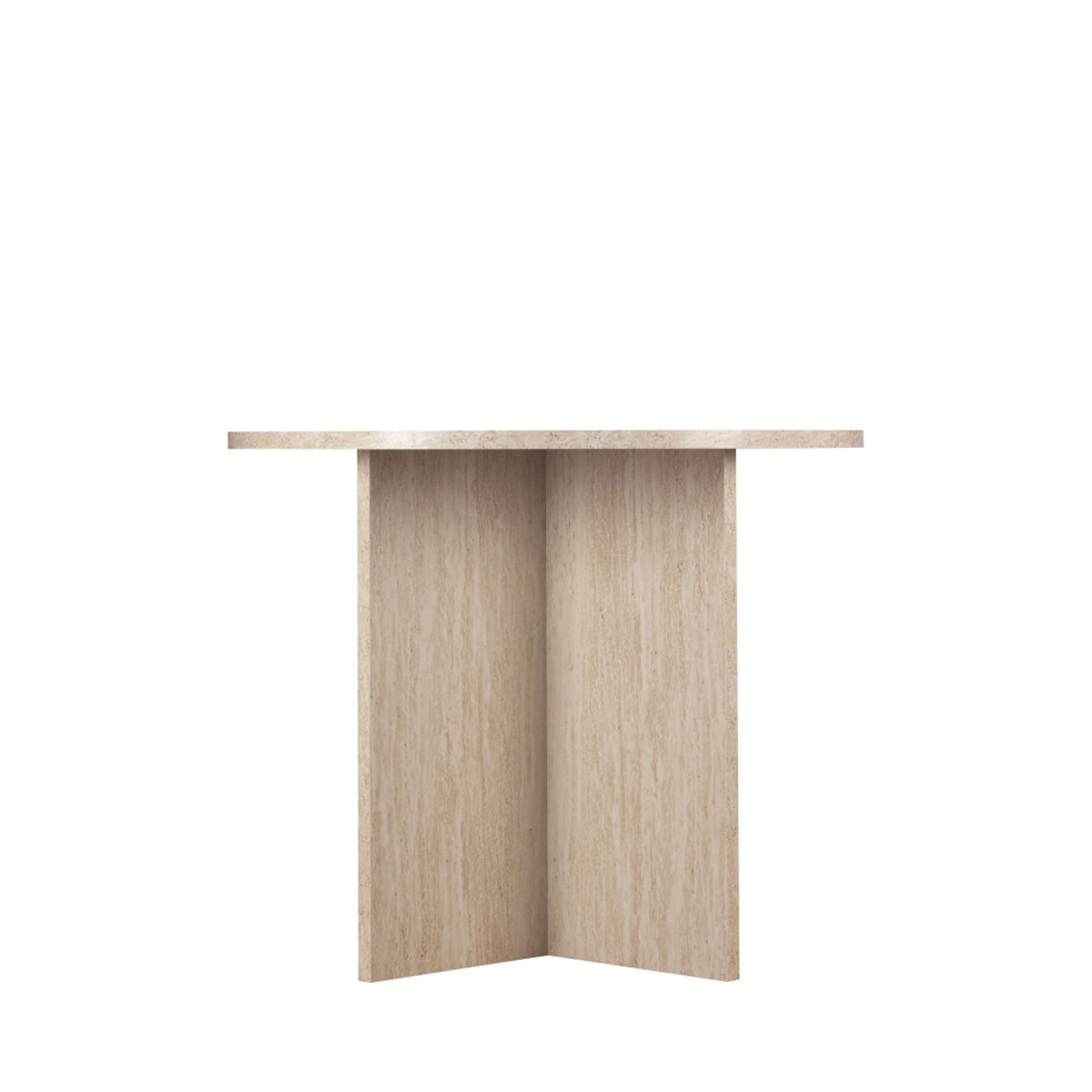 Table à manger 8 personnes ovale effet travertin - CALIAN beige, DRAWER