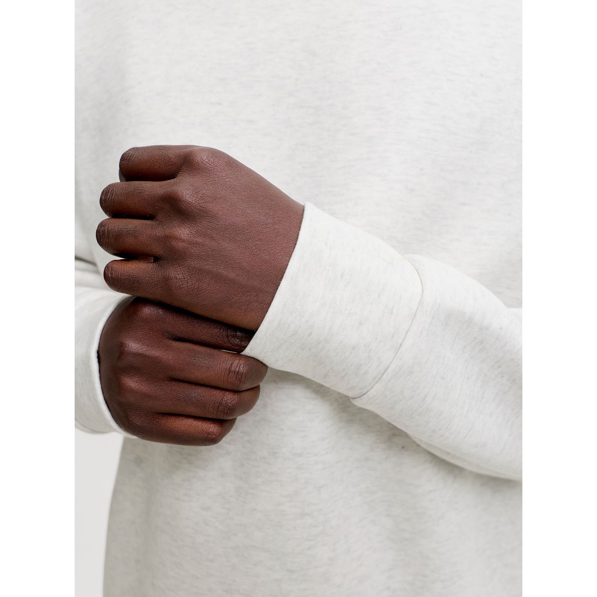Sweat-Shirt white melange, JACK & JONES