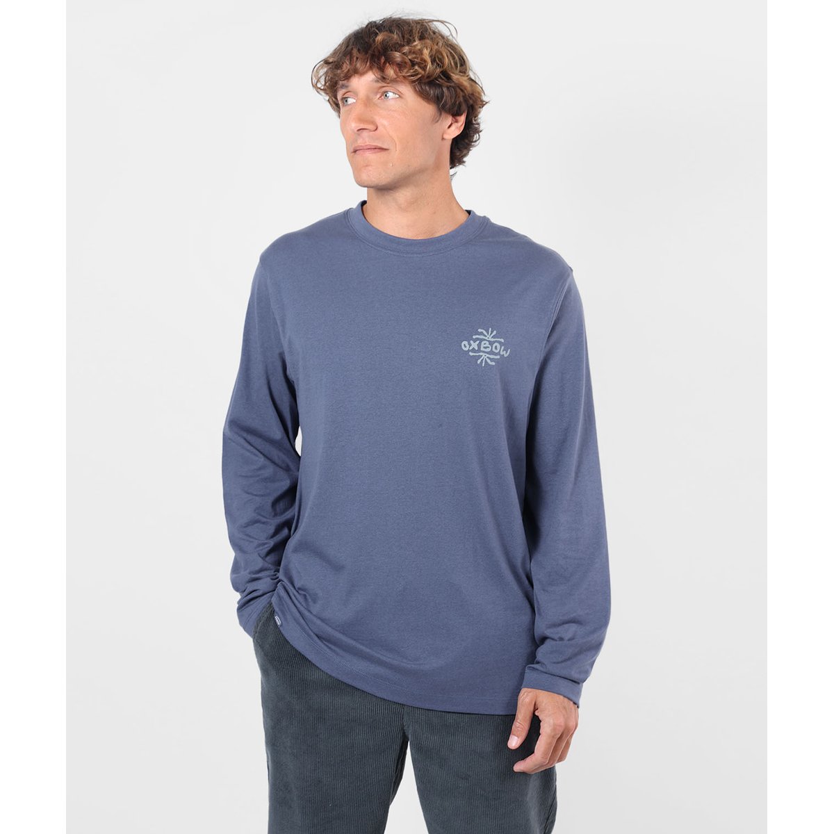Tee-shirt manches longues MELT vintage indigo, OXBOW