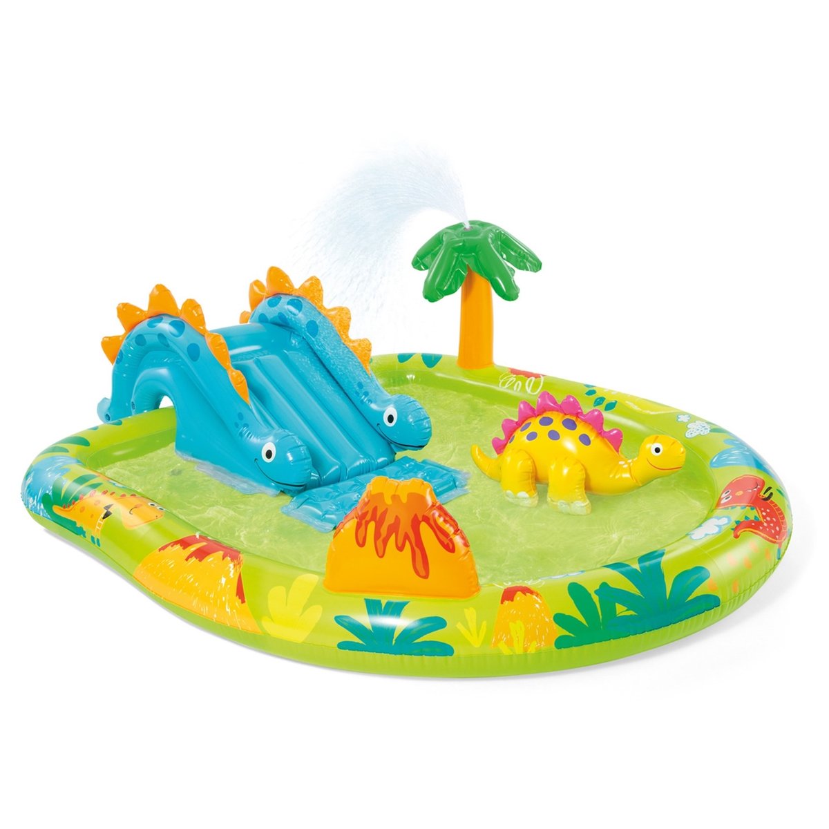 Aire de jeux gonflable petit dino multicolore, INTEX