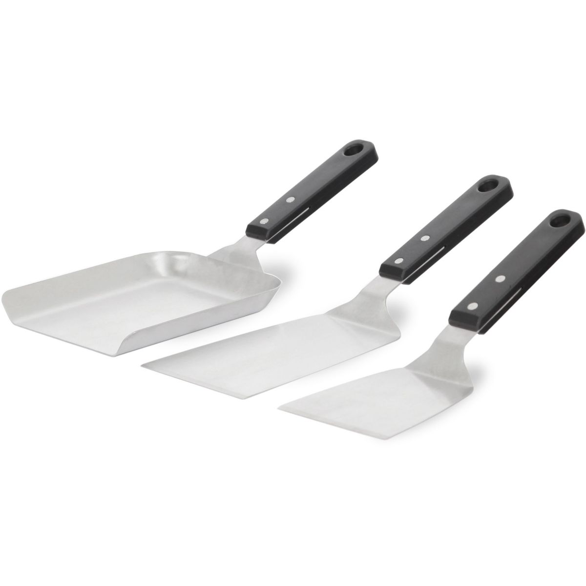 Ustensile plancha Kit 3 spatules inox couleur unique, LE MARQUIER