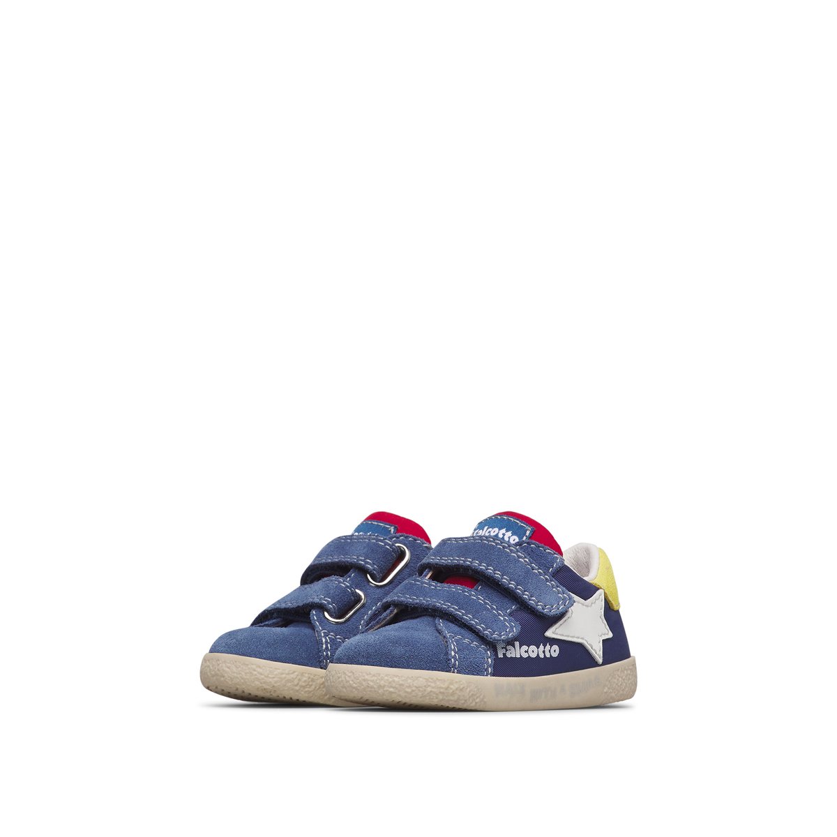 Sneakers en daim et tissu technique ALNOITE 2 VL. bleu-, FALCOTTO