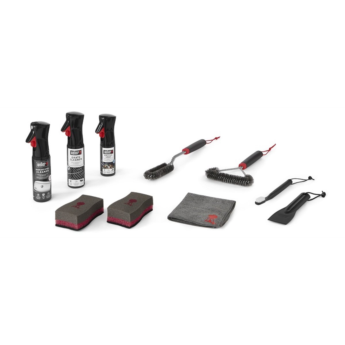 Nettoyant barbecue Kit de nettoyage bbq gaz inox couleur unique, WEBER