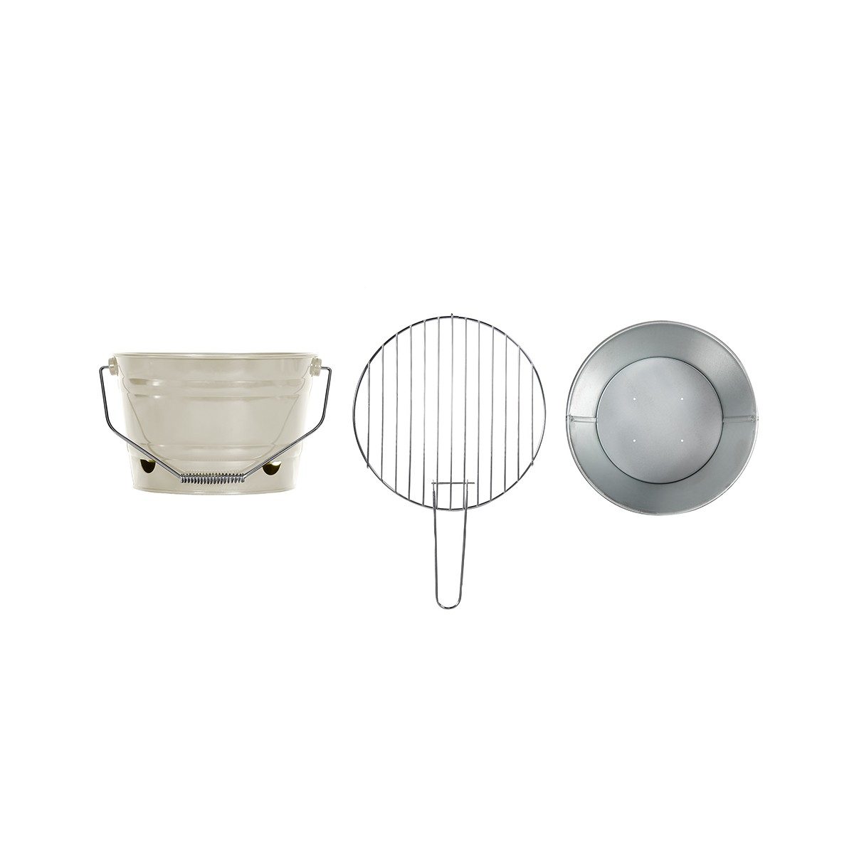 Barbecue à charbon portable crème, LIVOO