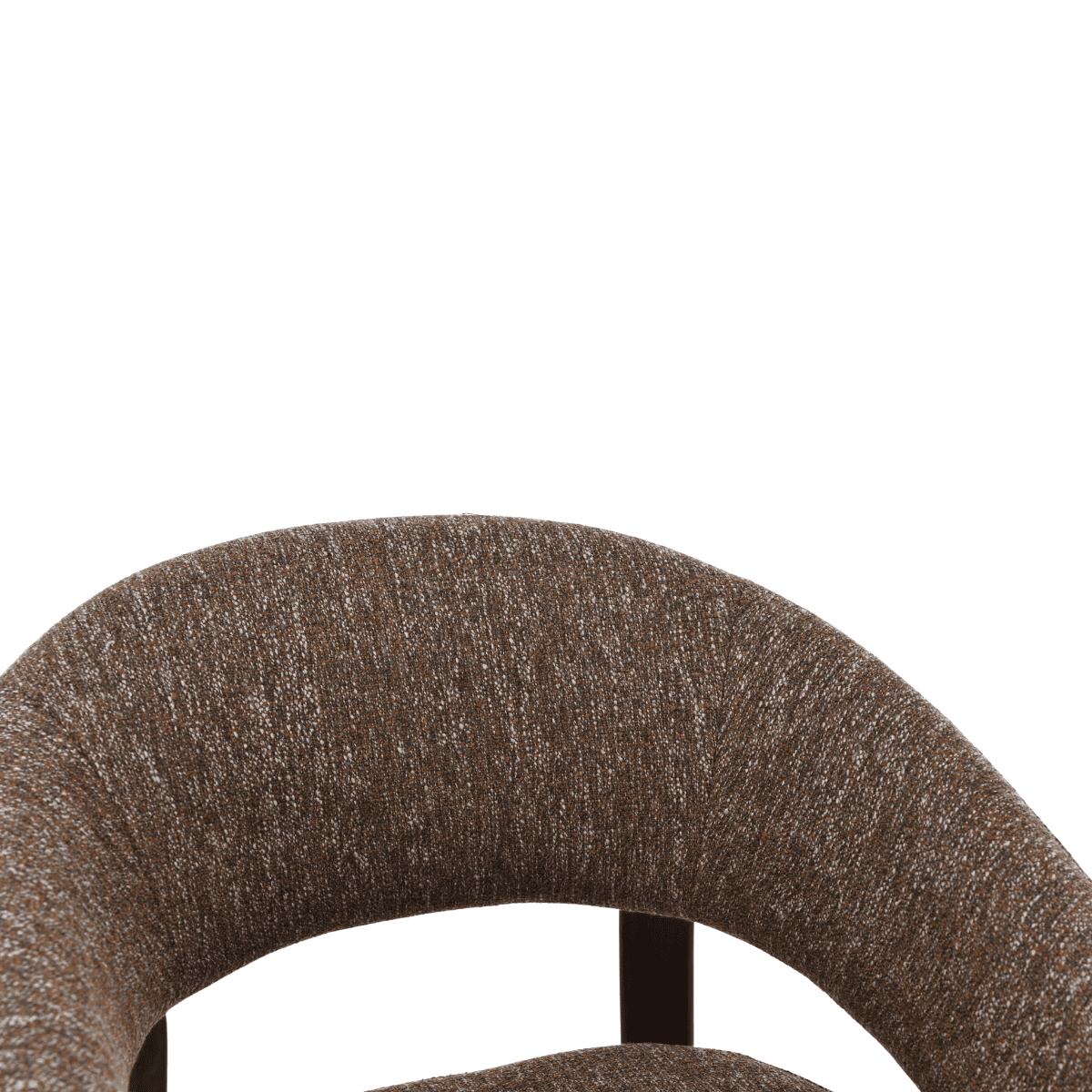 Lot de 2 chaises pieds métal effet noyer - LARA marron, CALICOSY
