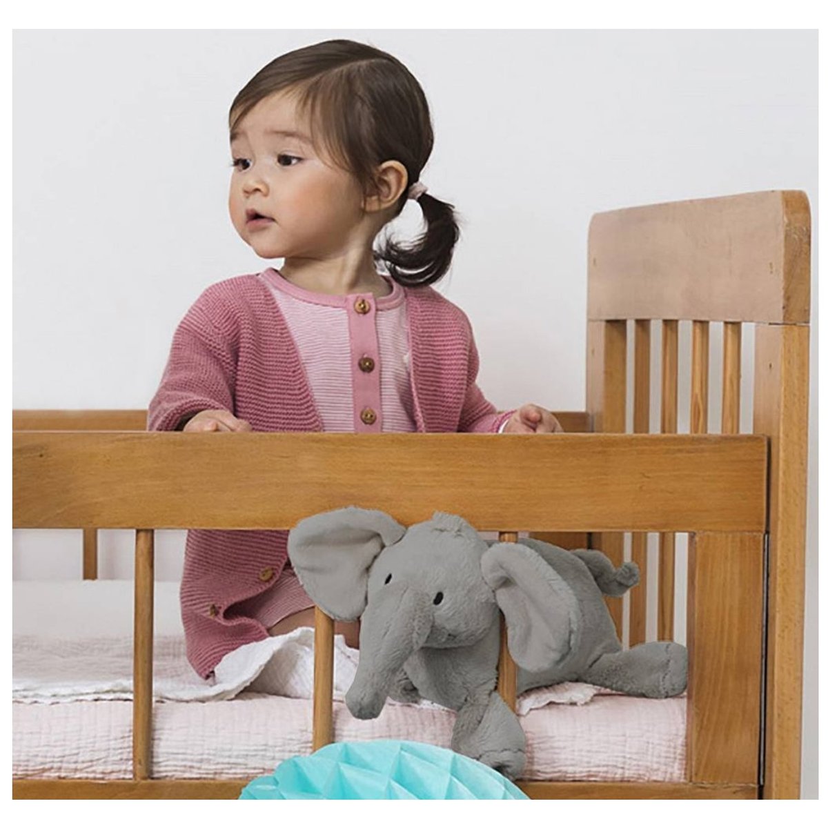 Peluche éléphant Elliot 30cm gris, HAPPY HORSE
