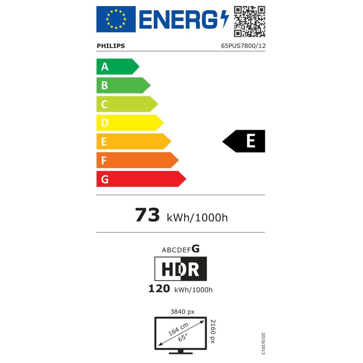 Televiseurs led de 65 pouces 65PUS7800/12 noir, PHILIPS