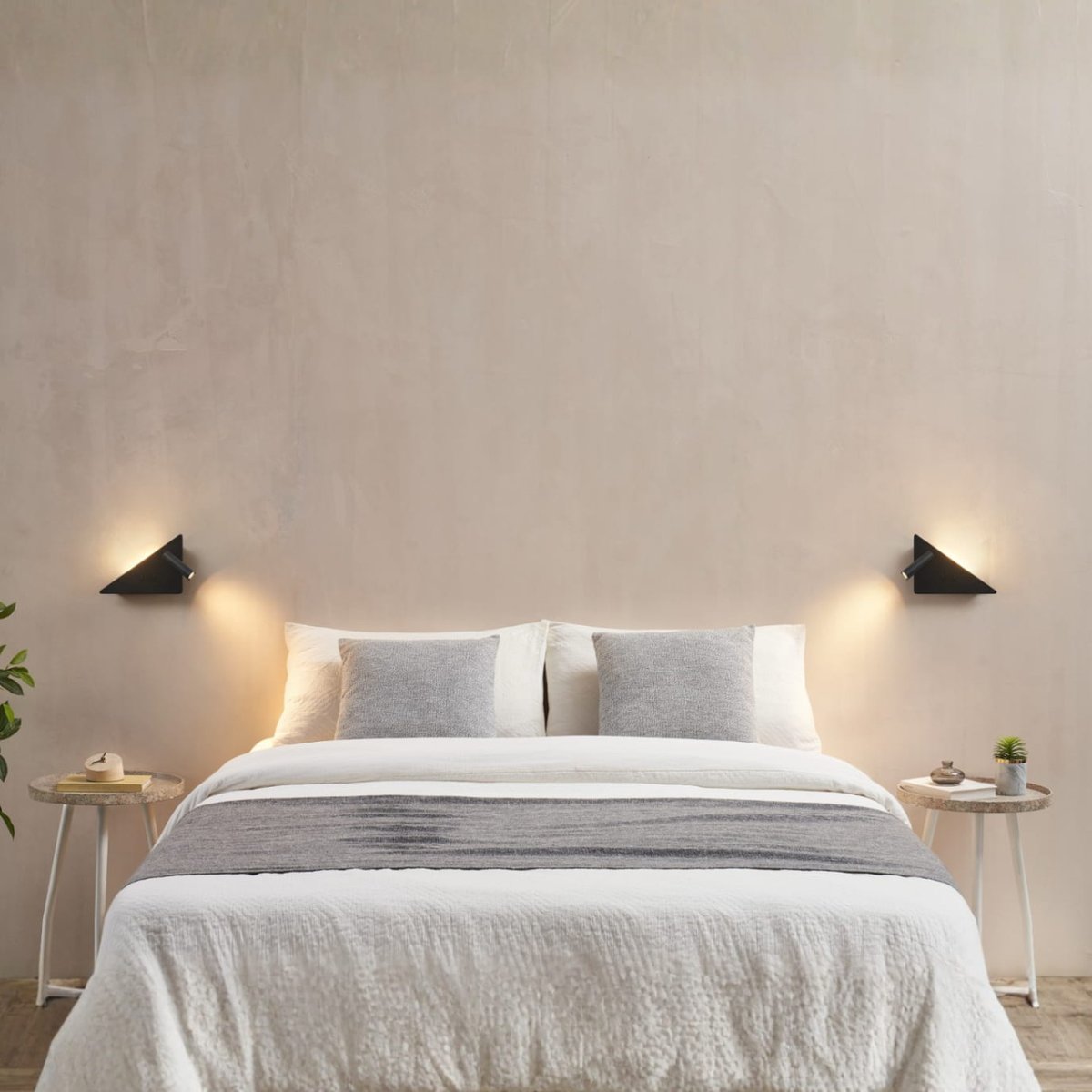 Pack 2 appliques murales design - ELARIS noir, KOSILUM