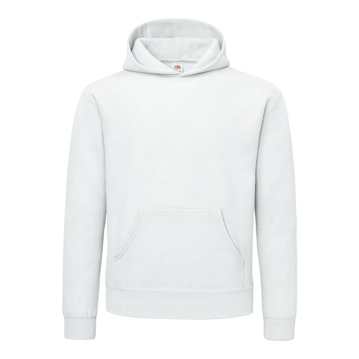 Sweat à capuche SUPERCOTTON blanc, FRUIT OF THE LOOM