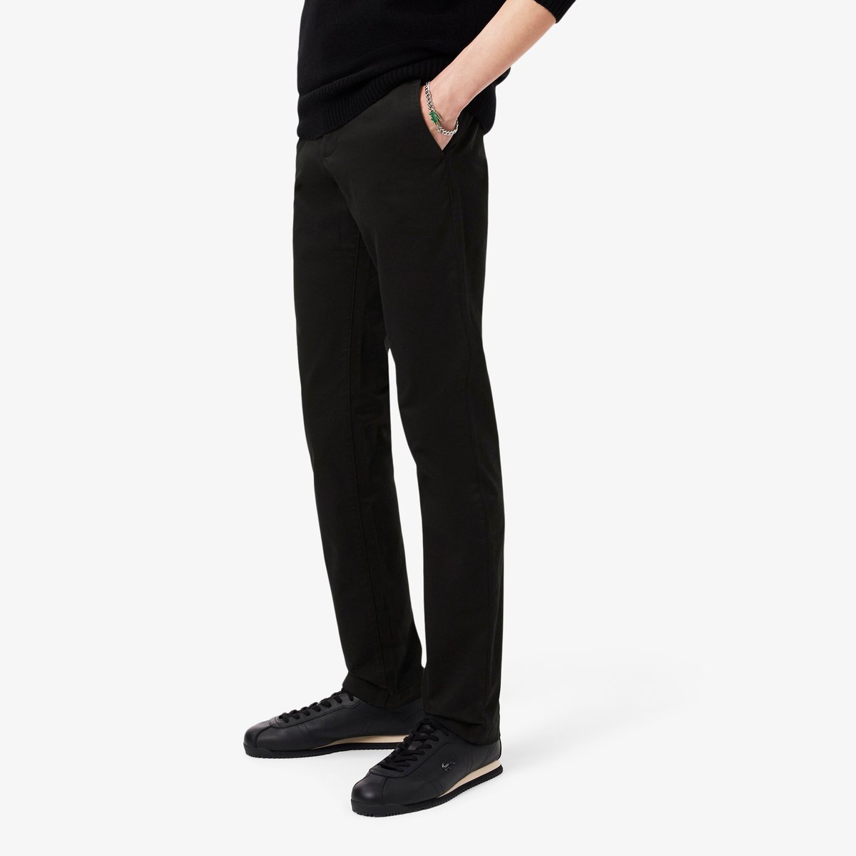 Chino twill stretch slim fit noir-031, LACOSTE