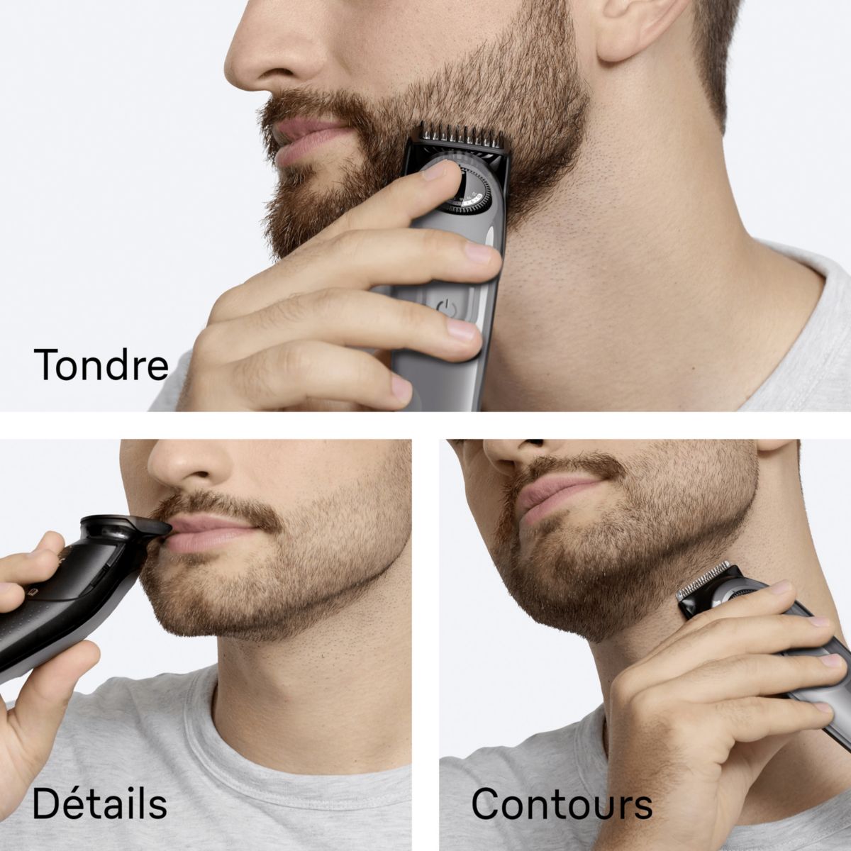 Tondeuse barbe BT3560, molette réglable, 40 hauteurs de coupe, précision 0,5 mm, autonomie 50 mn couleur unique, BRAUN