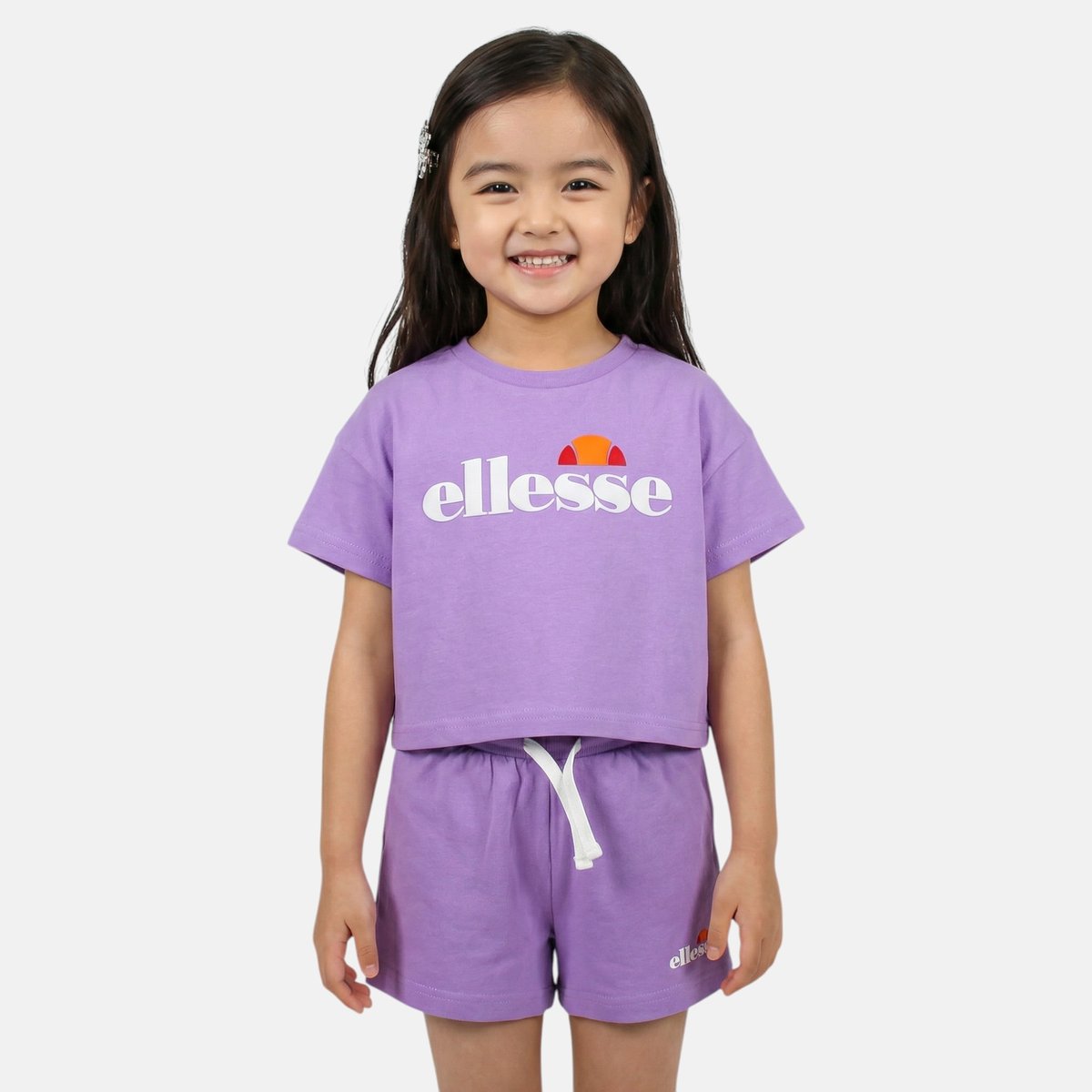 Lot de 2 t-shirts manches courtes et short GROOVY violet clair, ELLESSE