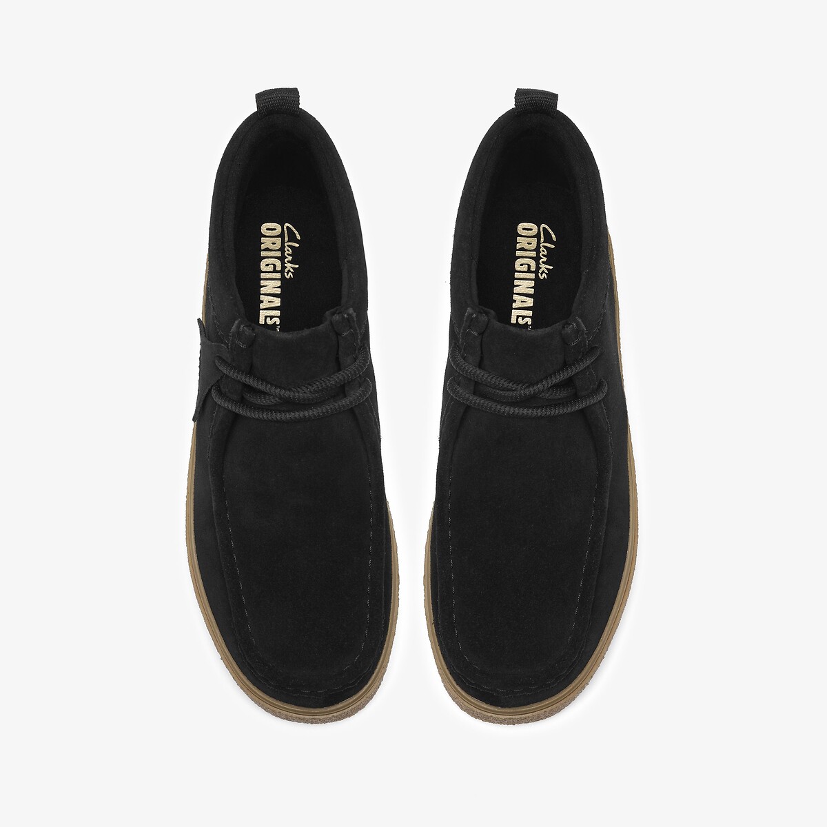 Chaussures montantes en cuir suède, BOXBEE WALLA noir, CLARKS
