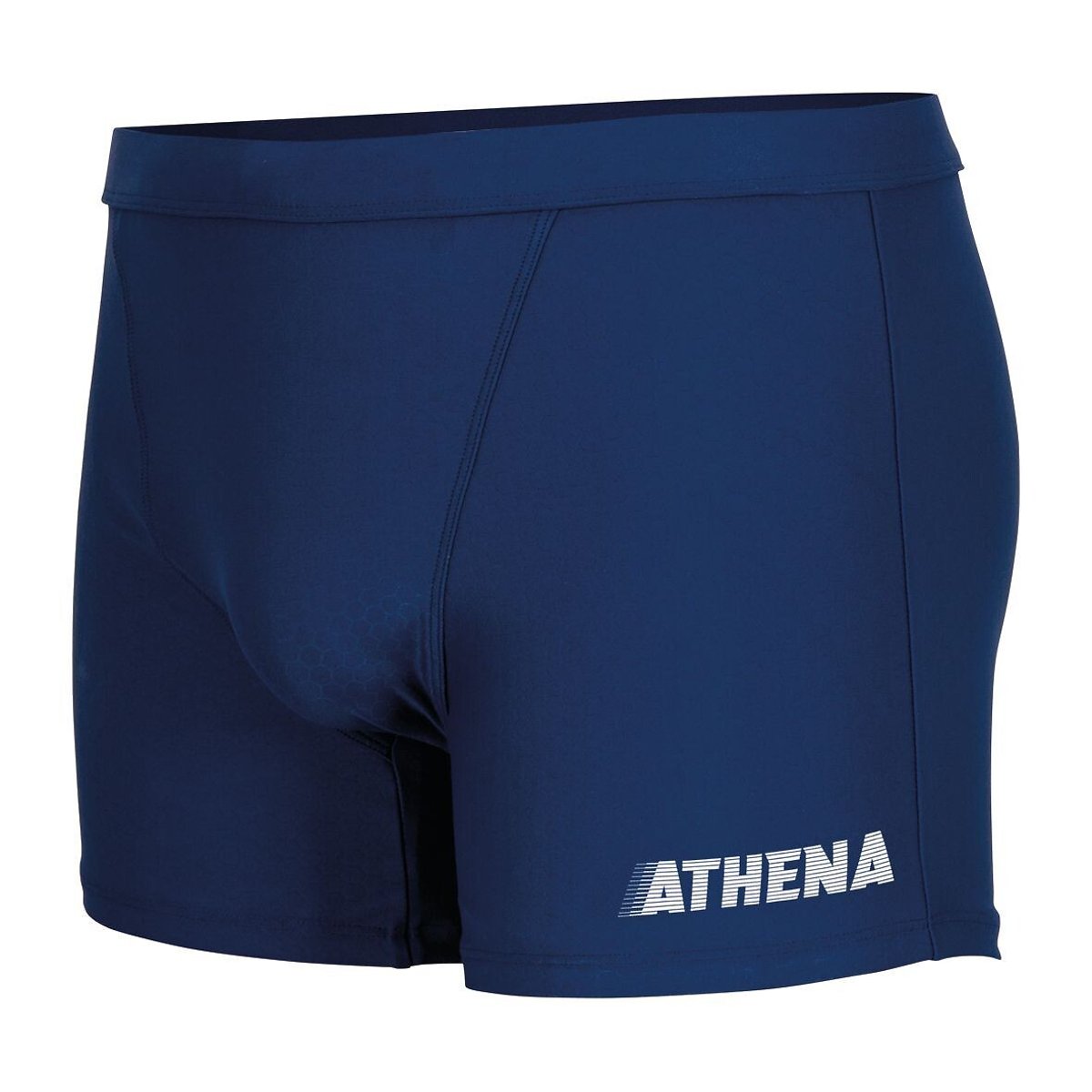 Boxer da bagno lungo, supporto rinforzato blu marino, ATHENA