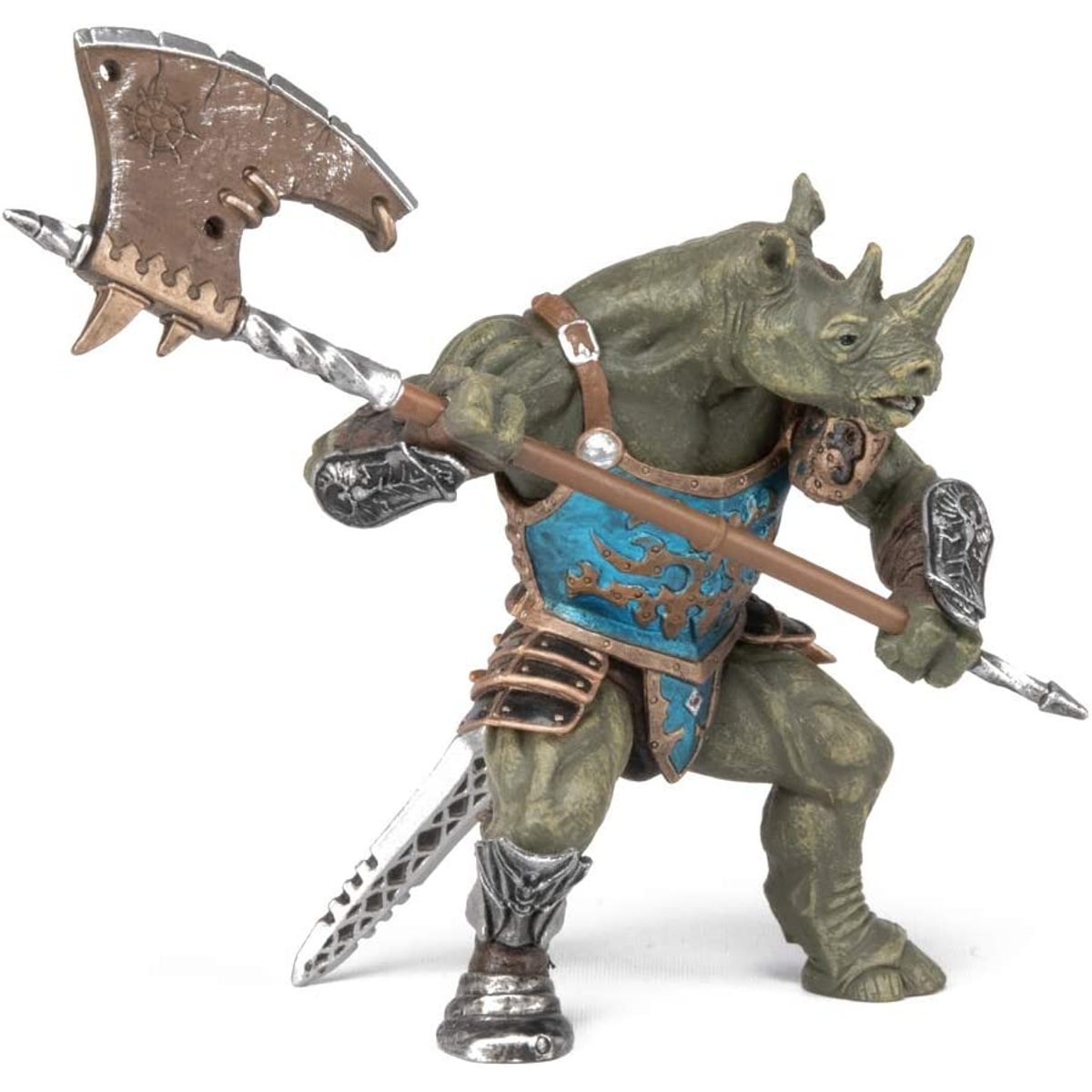 Figurine Mutant rhinocéros marron, PAPO