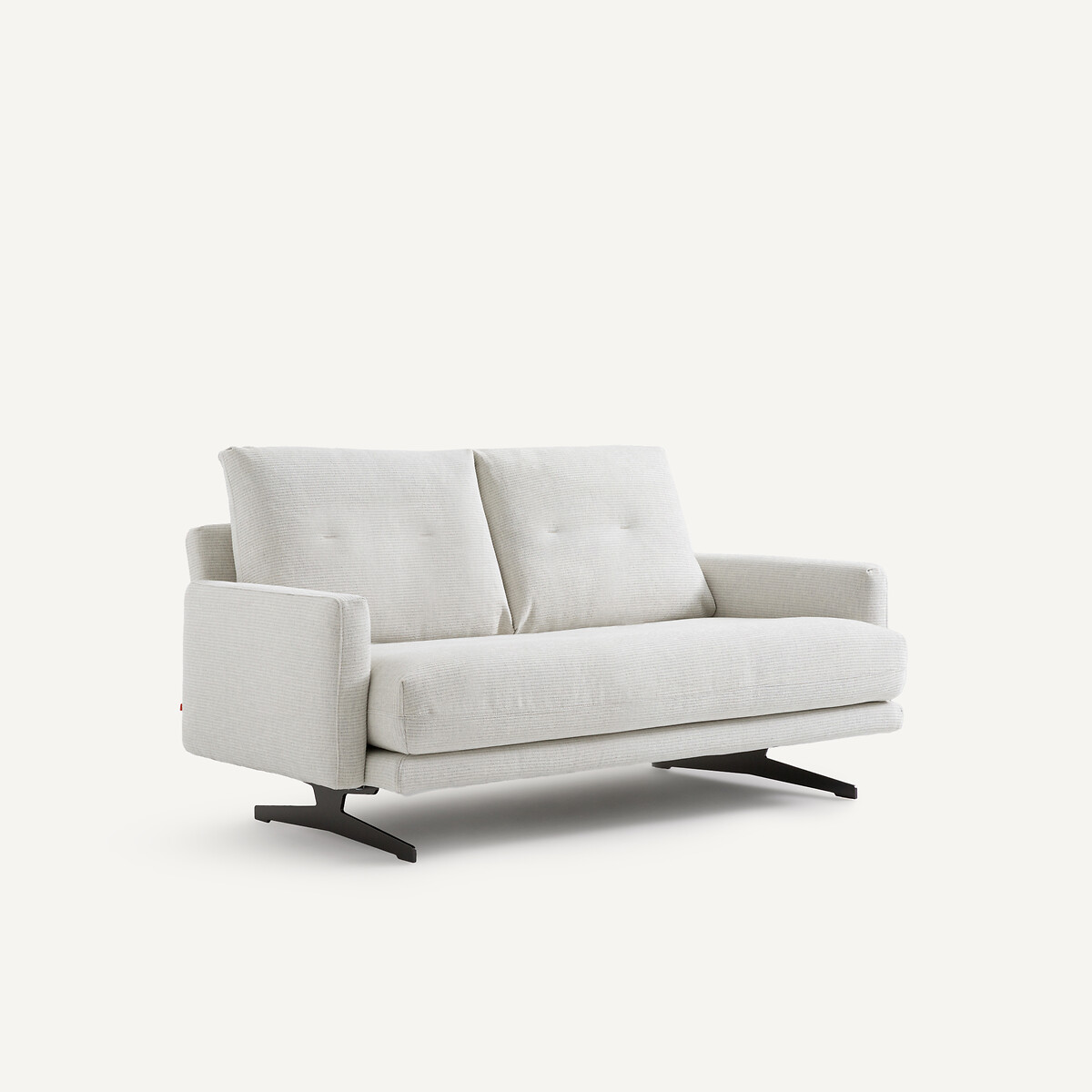 2-Sitzer-Sofa Delicato, recycelte Baumwolle hellgrau, AM.PM