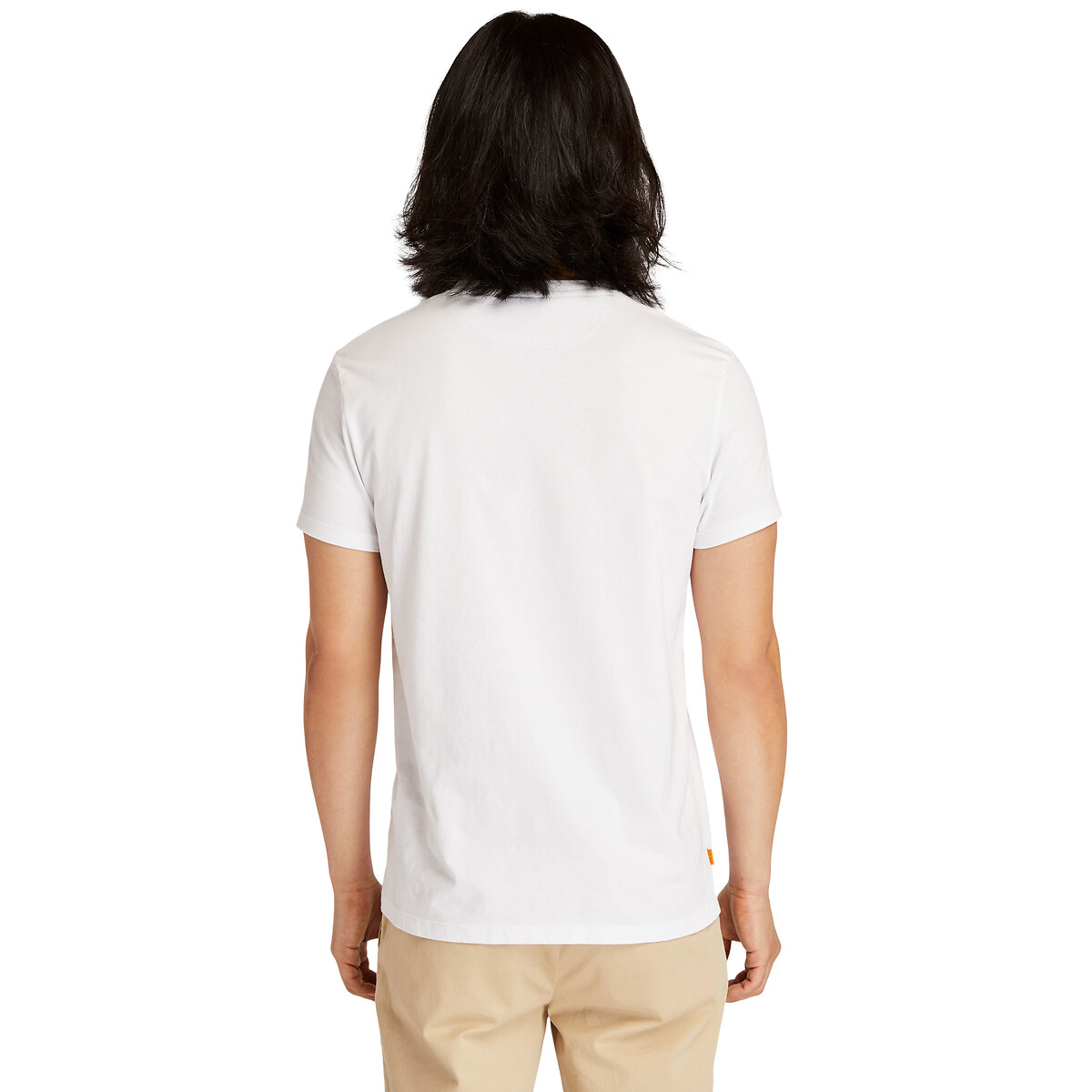 T-shirt col rond slim Dunstan River blanc, TIMBERLAND
