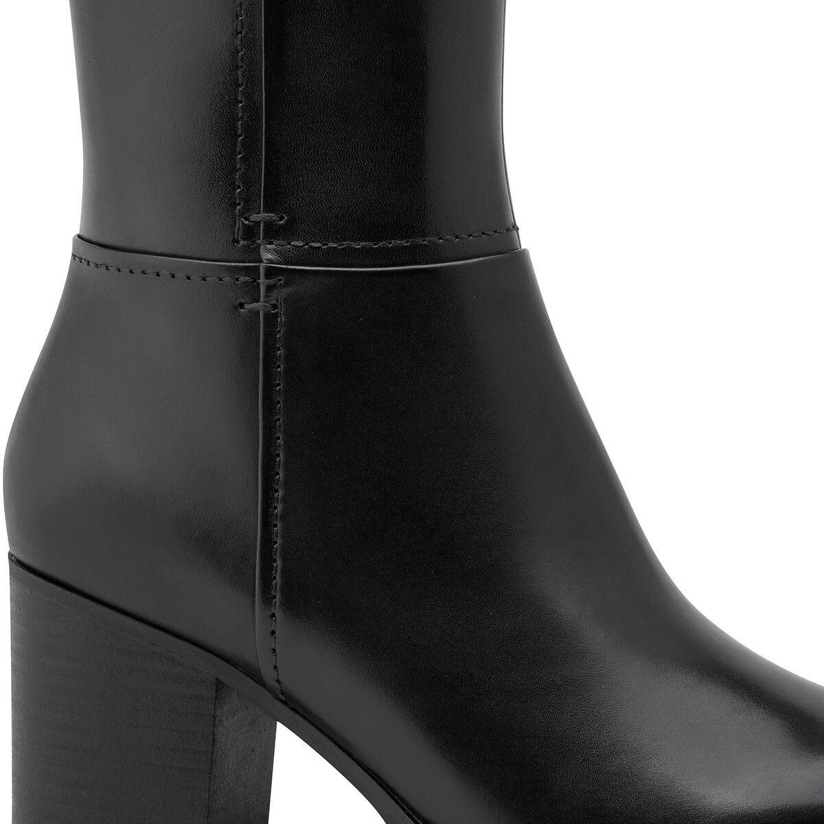 Botas com saltos pequenos, pele, sola antiderrapante preto , TAMARIS