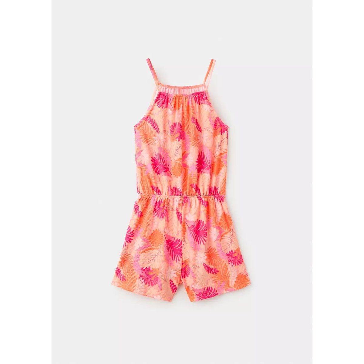 Combinaison en imprimé floral pêche, MANGO KIDS