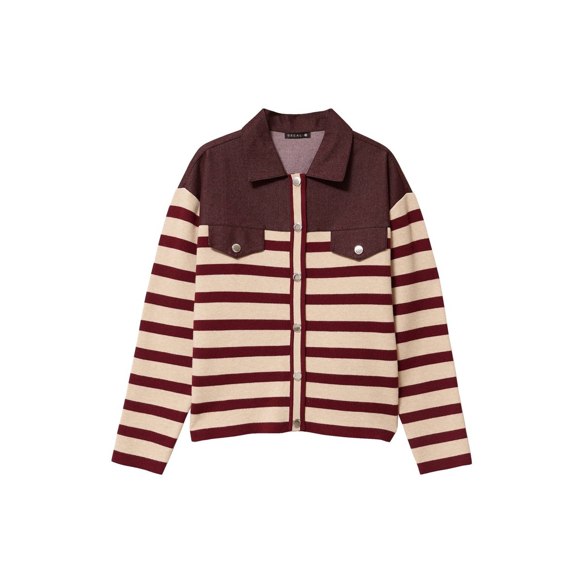 Pull manches longues bordeaux, BREAL