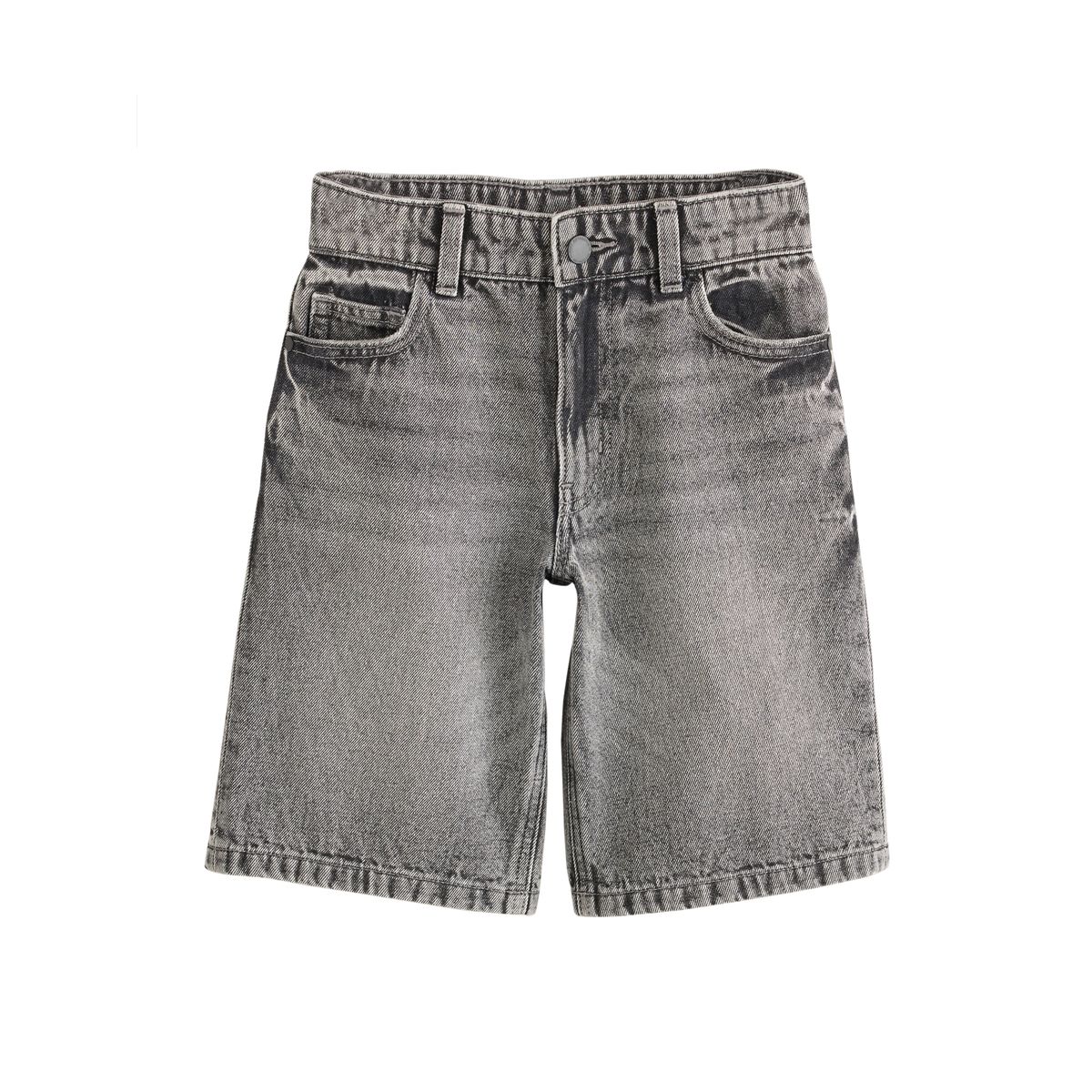 Short long en jean gris, NEXT