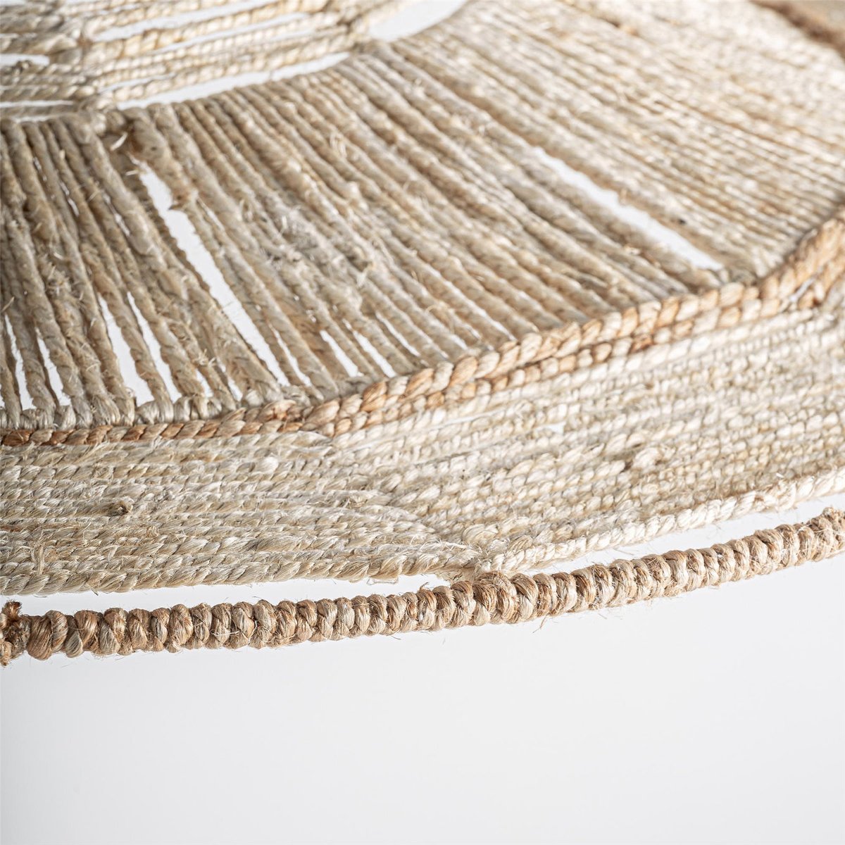 Suspension bohème en jute tressée beige, RECOLLECTION