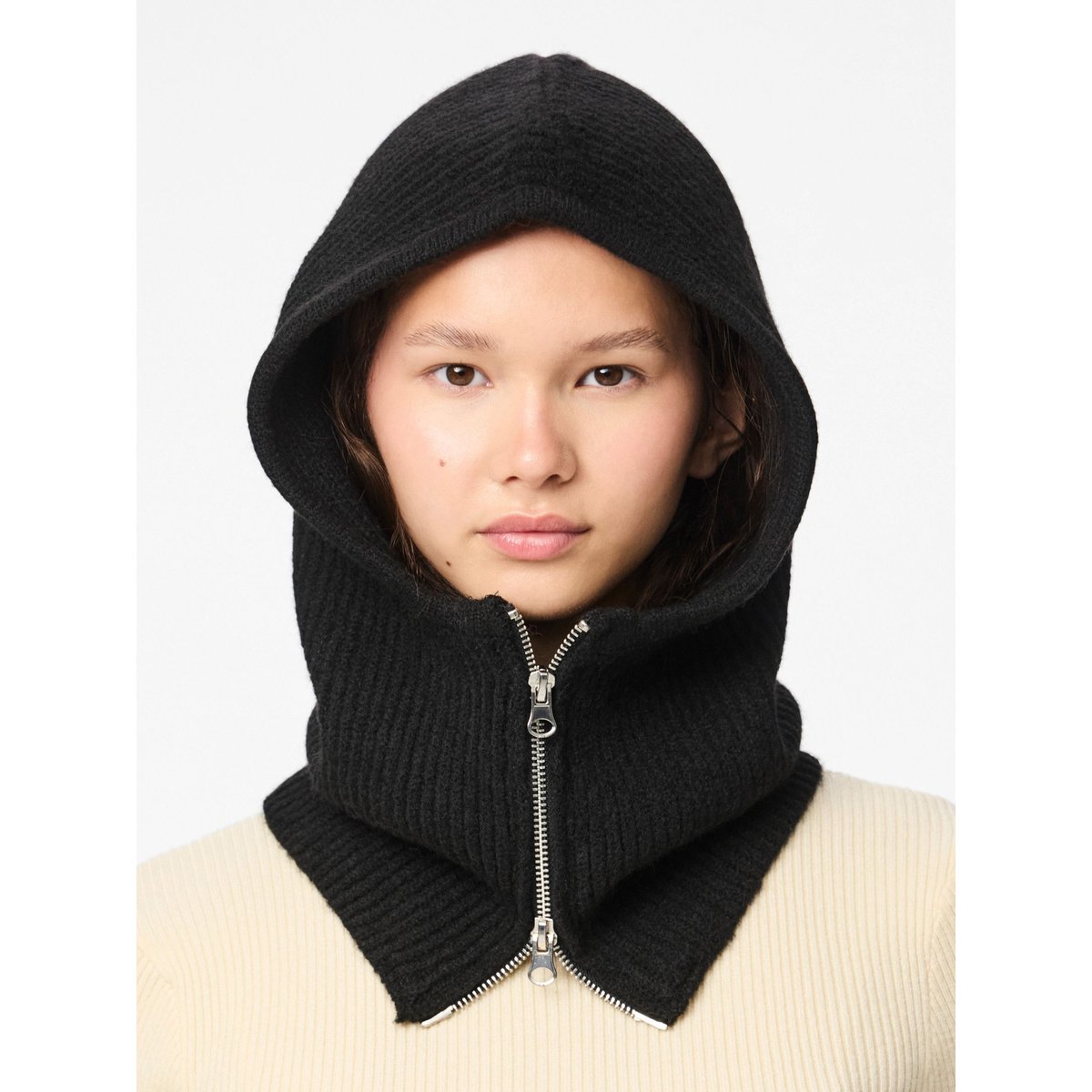 Cagoule PCRIMI - FERMETURE ÉCLAIR noir - black, PIECES