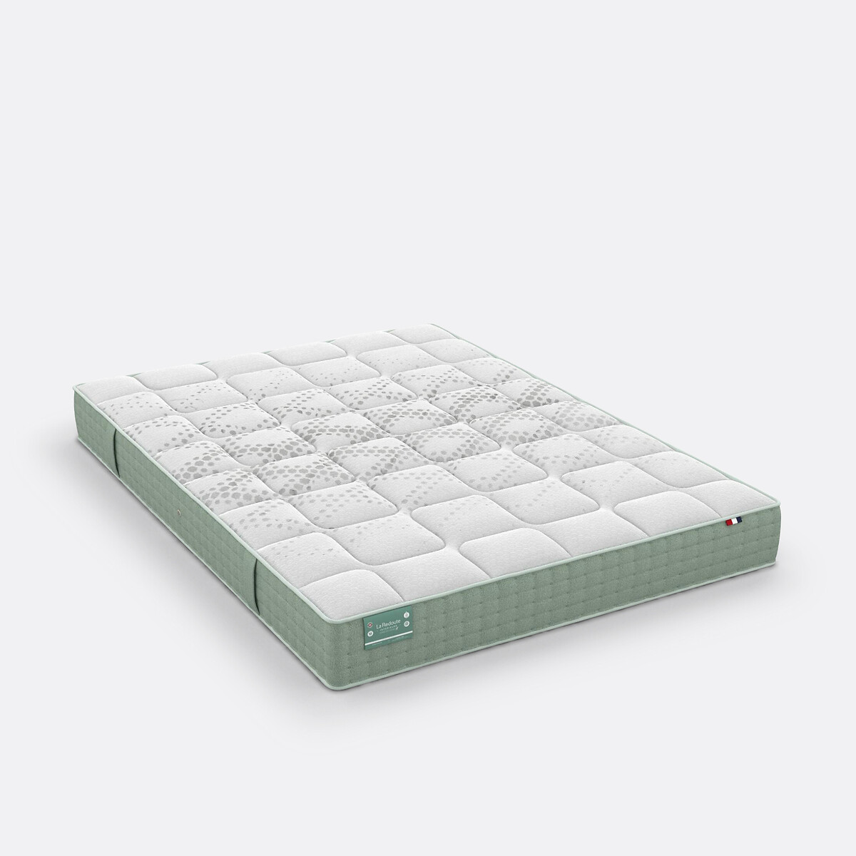 Matelas dos sensible, 672 ressorts, 7 zones, soutien ferme, accueil moelleux blanc/vert, LA REDOUTE INTERIEURS