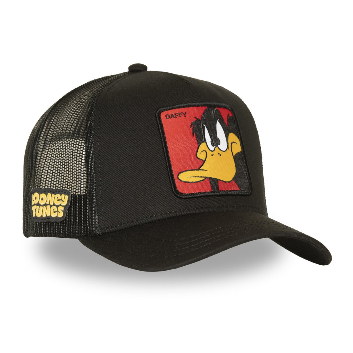 Casquette trucker Looney Tunes Daffy noir/rouge/blanc/jaune, CAPSLAB