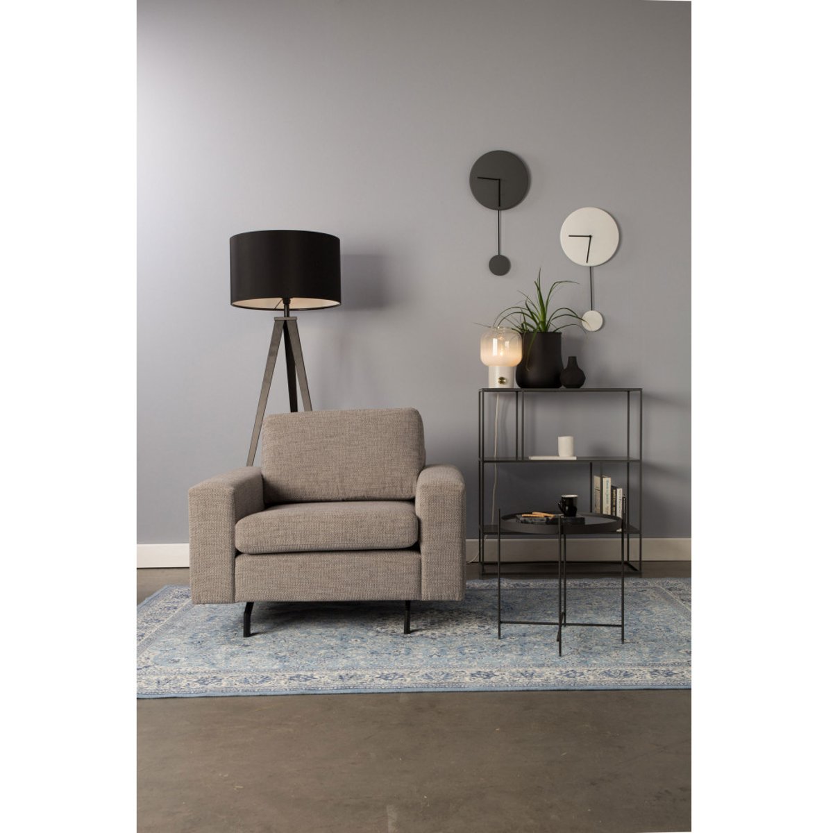 Table basse design ronde Small- CUPID noir, ZUIVER