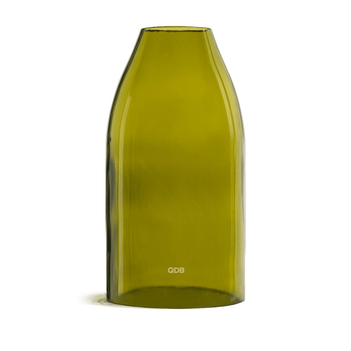 Photophore 19,5cm jaune feuille morte, QDB EDITIONS